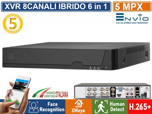 AHD, HD-CVI, HD-TVI, CVBS, IP DVR XVR-108-Q 8 CHANNELS... - 8-channel - Delta - Foto 12