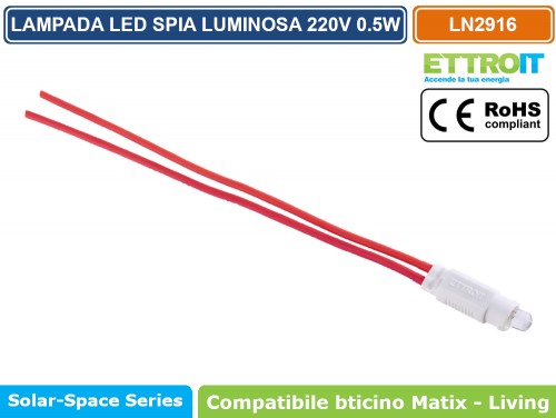 Modulo interruttore serie Solar, bianco, compatibile con serie BTicino  Matix - Ettroit MT0501