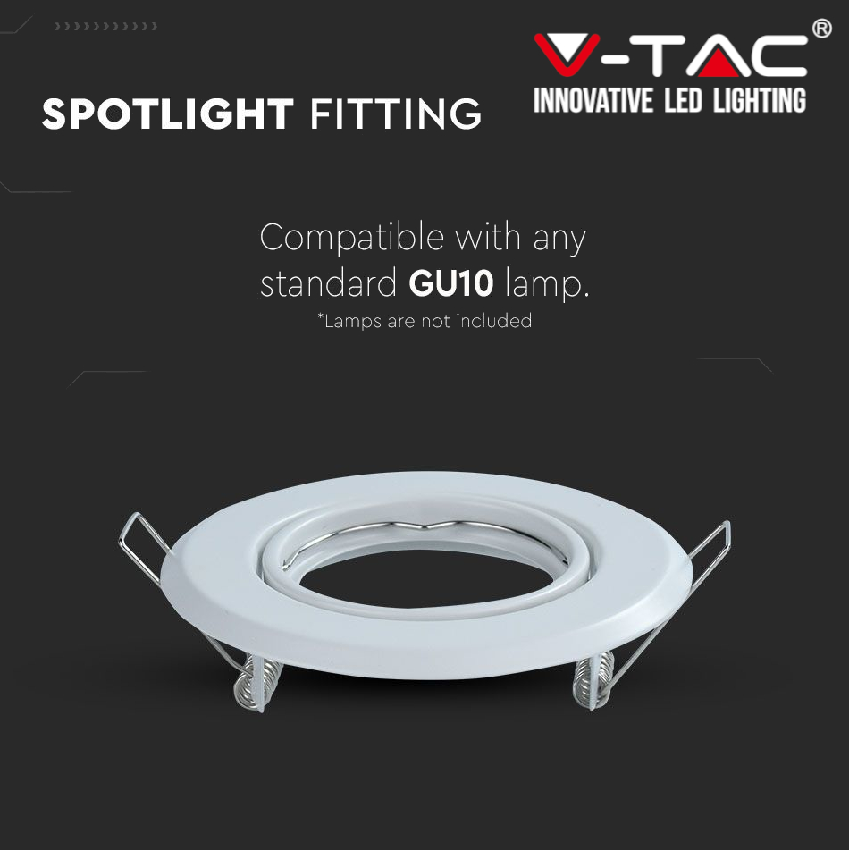 V-TAC VT-805 Lampada LED 4,5W da parete bianco orientabile con interruttore  ON/OFF da muro luce bianco caldo 3000K - SKU 218675