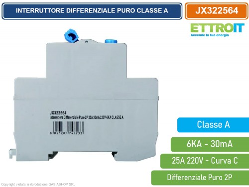 Salvavita 32a ETTROIT INTERRUTTORE MAGNETOTERMICO DIFFERENZIALE PURO SALVAVITA PER BARRA DIN 2 MODULI 2P 16A 240V 30mA 6KA Magnetotermico Differenziale 32a 300ma - Foto 14