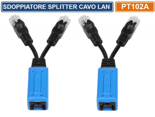 Sdoppiatore Rj45 Cat5 Per 2 Linee - - Esseshop - Il tuo Partner in