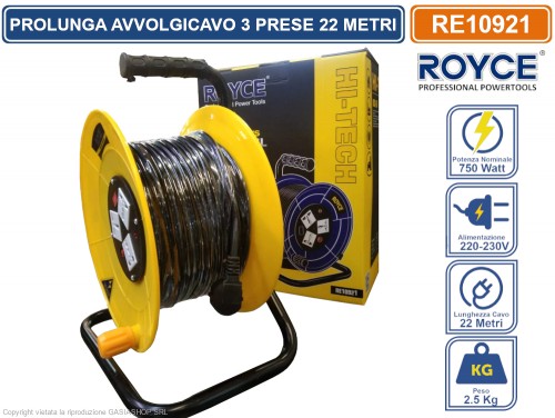 4001 - PROLUNGA ELETTRICA DA CANTIERE ED AVVOLGICAVI INDU