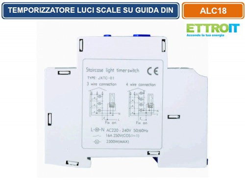 Interruttore Timer Meccanico ALC18 220-240V - Per Luci Scale, Corridoi, Controllo Temporizzato - Foto 8