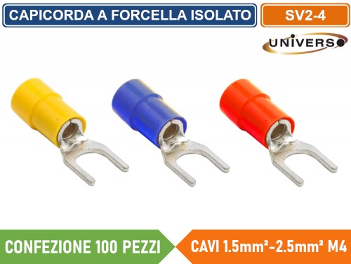 100 Connettori Elettrici Ad Anello M4 - Terminali Per Cavi 1,5-2,5mm², Blu - Foto 8