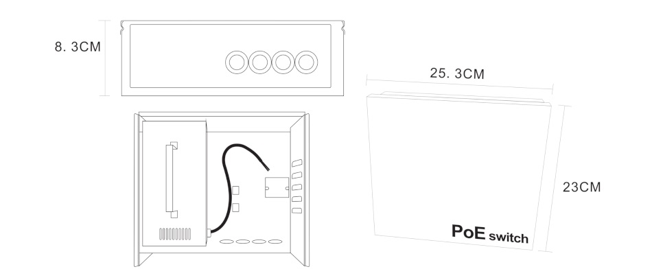 Poe Rack Plan View Gasiashop - ETS-POE8OUT-PRO - RACK DA ESTERNO CON SWITCH ETHERNET POE ...