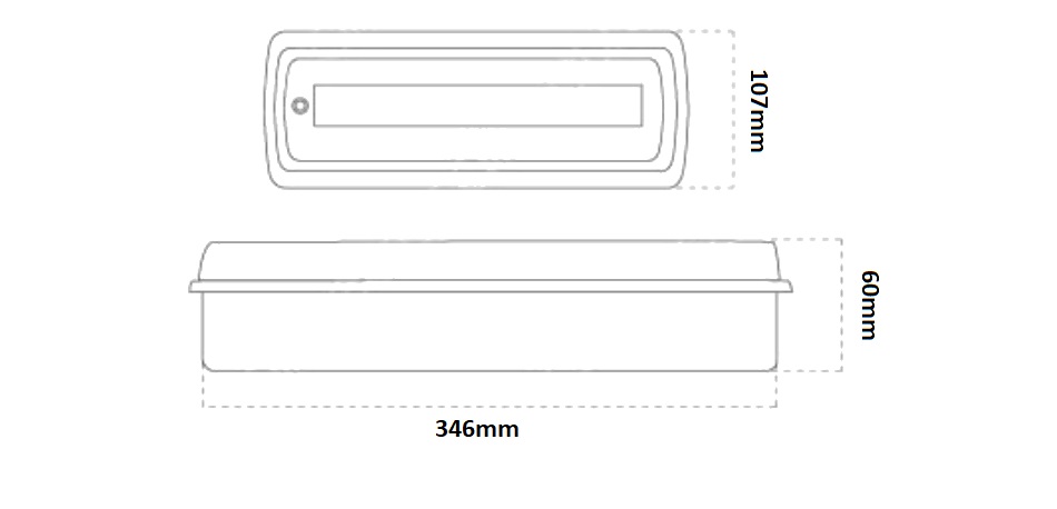 LAMPADA EMERGENZA LED VTAC 3,8W SKU8383 BIANCO FREDDO INCASSO RIC