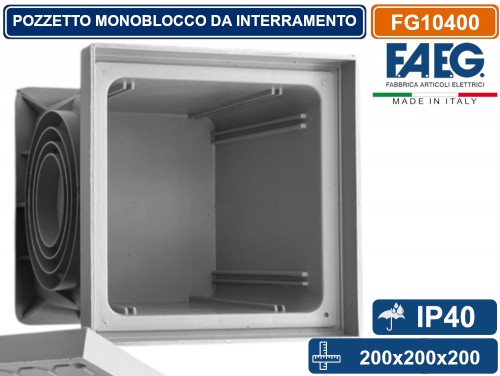 Pozzetto In Plastica PP HD Con Copercchio Chiuso 53x53 Cm - Resistente Alle Macchie - Foto 10