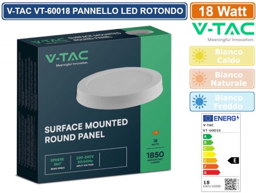 Gasiashop - WLG02-18W - UNIVERSO WLG02-18W PLAFONIERA LED CIRCOLARE 18W DA  ESTERNO IP65 3000K - 4000K - 6500K