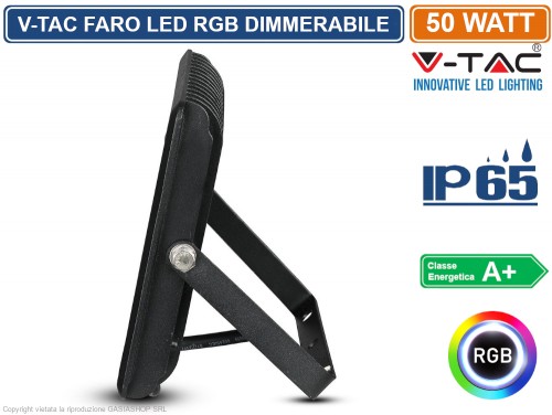 PROIETTORE LED 10W RGB +RADIOCOMANDO - Led Shop Europe