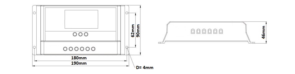 Regolatore di Carica per Pannelli Solari PWM 12 24Vdc 10A con Timer –  Oniroview