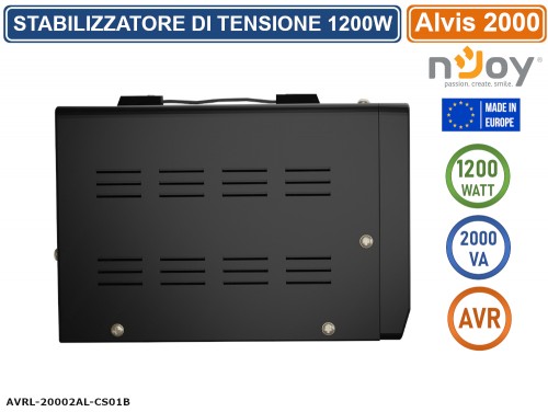 STABILIZZATORE DI TENSIONE 1200VA PER COMPUTER TV LCD LED HI-FI