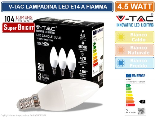 V-TAC VT-2243 SUPER SAVER PACK CONFEZIONE 6 LAMPADINE LED G9 3W - SKU 2745  / 2746 /