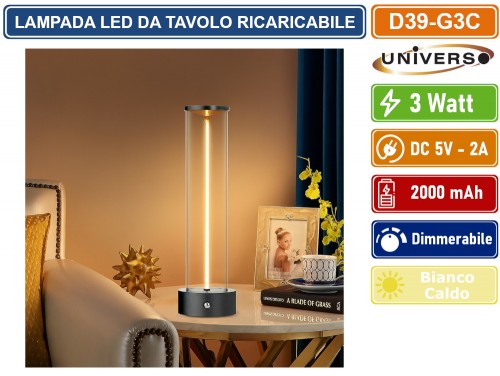 Lampada Da Tavolo LED AMIGA Con 16 Colori – Fatta In Germania, Garanzia 1 Anno