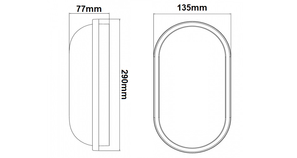 Gasiashop - WLG02-18W - UNIVERSO WLG02-18W PLAFONIERA LED CIRCOLARE 18W DA  ESTERNO IP65 3000K - 4000K - 6500K