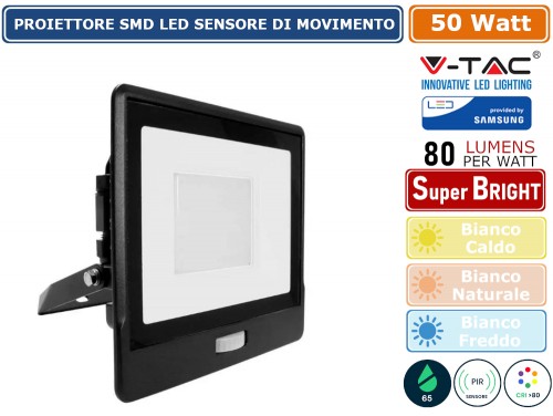 Gasiashop - PIR30W-F - FARO PROIETTORE COB LED 30 WATT CON SENSORE  MOVIMENTO E CREPUSCOLARE DA ESTERNO IP65