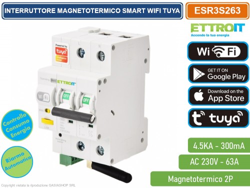 Kit Interruttore Magnetotermico ABB S204-C63 3P N 63A 6kA C 4 Moduli 230v 82105588