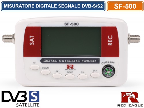 Misuratore Digitale Satellitare Con Bussola E Schermo TFT 2,1” – ABS, Alimentazione LNB, Per Nautica E Astronomia