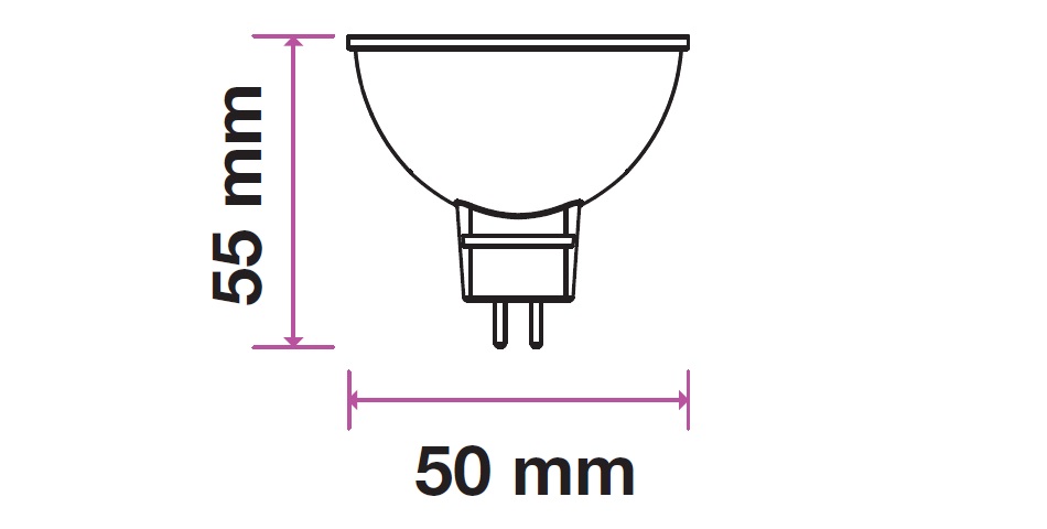 Gasiashop - VT-267 - V-TAC PRO VT-267 LAMPADINA LED GU5.3 (MR16) 6,5W  FARETTO SPOTLIGHT CHIP SAMSUNG - SKU 207 / 208 / 209