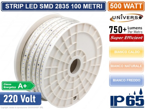 Pcning Striscia LED 220V Adesiva Luce Naturale 1 Con Interruttore, 1 - Foto 8