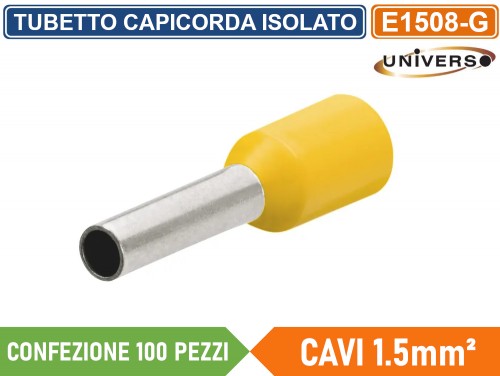 Gasiashop - RV2-4 - CONFEZIONE 100 PEZZI CAPICORDA TERMINALE AD OCCHIELLO  ISOLATO PER CAVI DA 1.5 mm² a 2.5 mm² M4