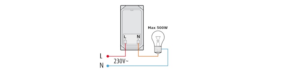 INTERRUTTORE DIMMER INTELLIGENTE DIY D1 - VARIAZIONE INTENSITA' LUCE