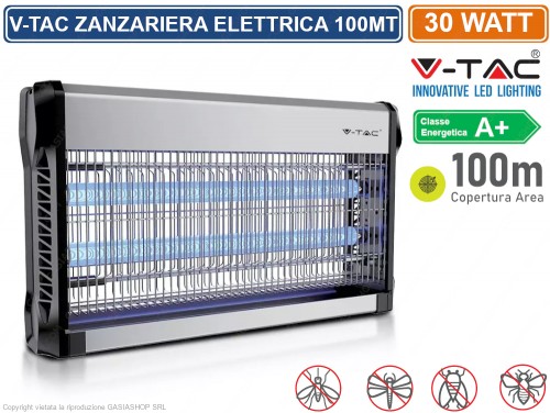 FLM SYSTEM Zanzariera Elettrica 12W 20w 30w Due Lampade Fluorescenza Contro Zanzare Insetti Mosche (30 - Foto 3